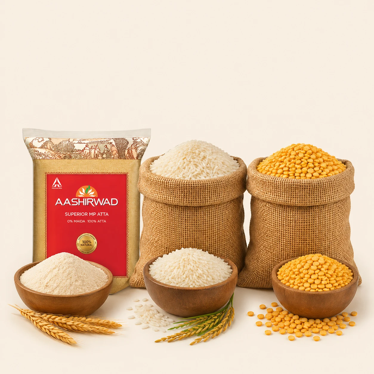 Atta, Dal & Rice